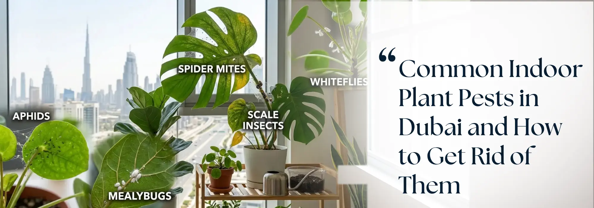 Common Indoor Plant Pests in Dubai and How to Get Rid of Them
